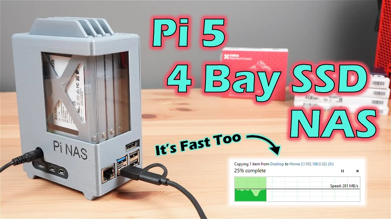 Building a 4-Bay NAS Using A Raspberry Pi 5